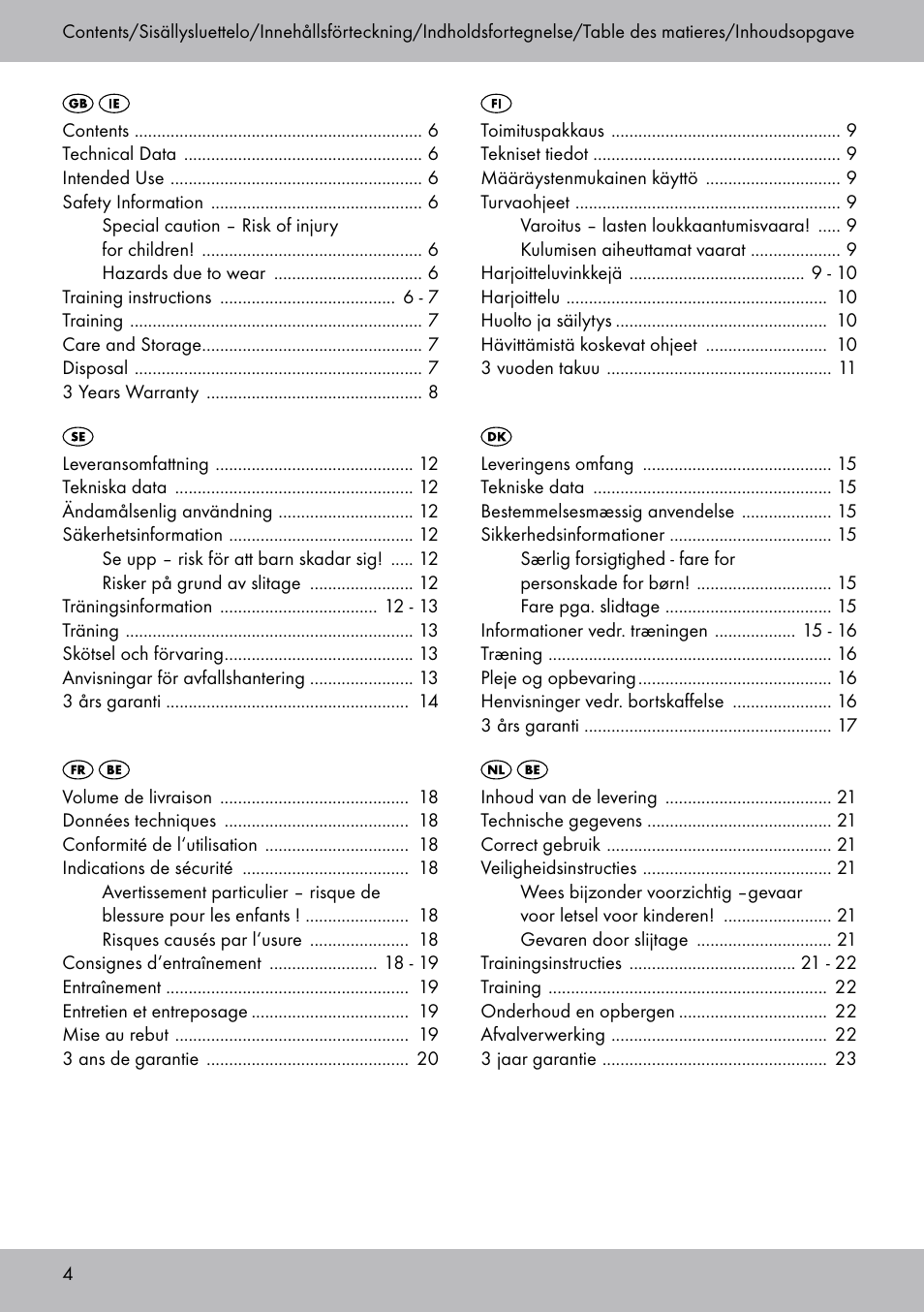 Crivit DF-1758 Stretchband User Manual | Page 4 / 28