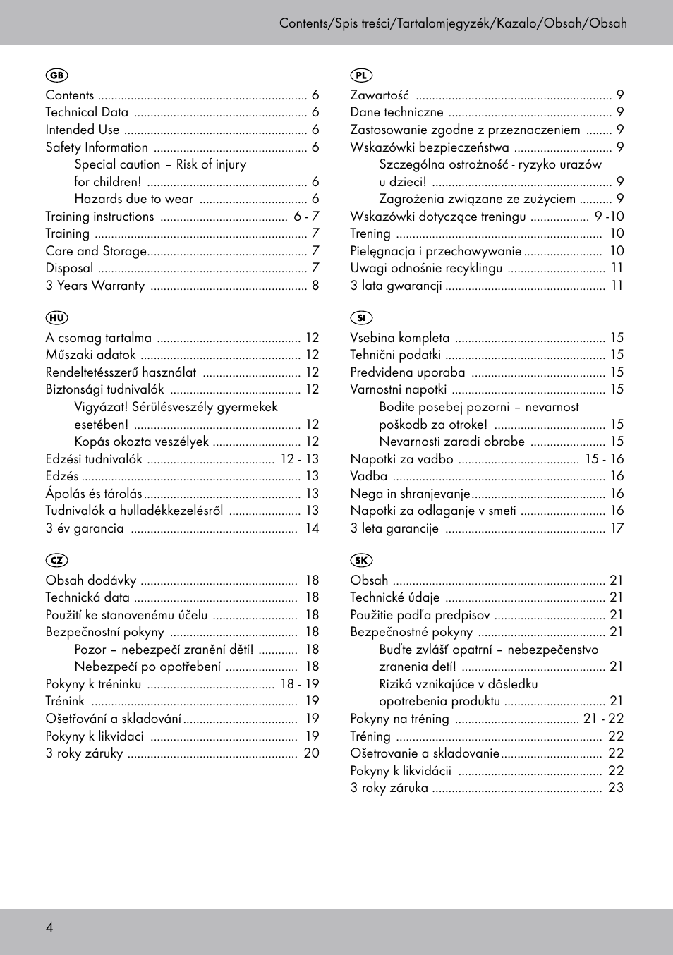 Crivit DF-1758 Stretchband User Manual | Page 4 / 28