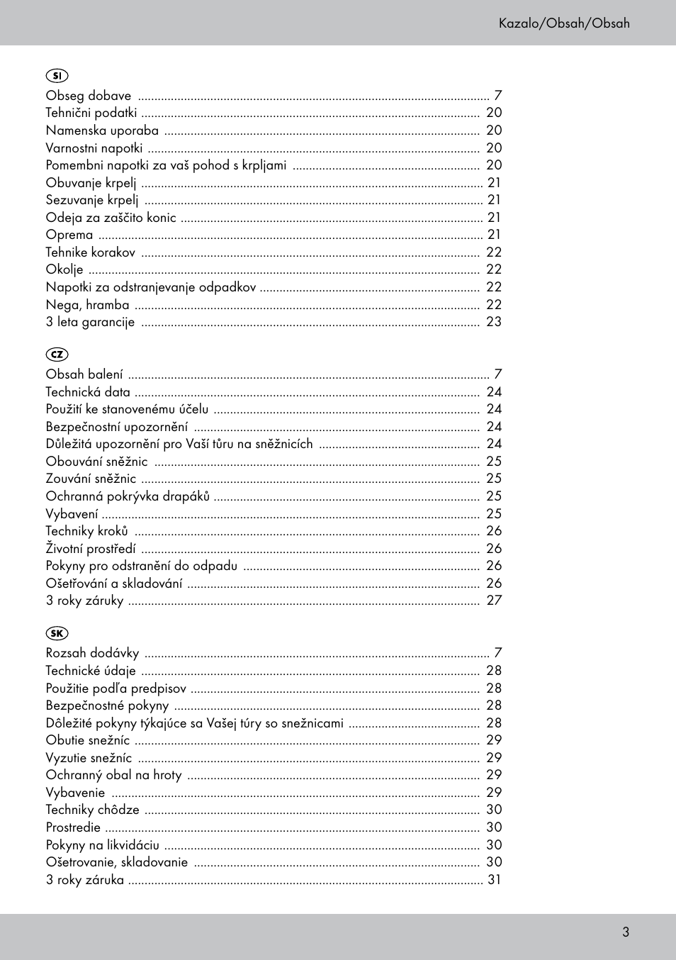 Crivit SN-1531 User Manual | Page 3 / 36