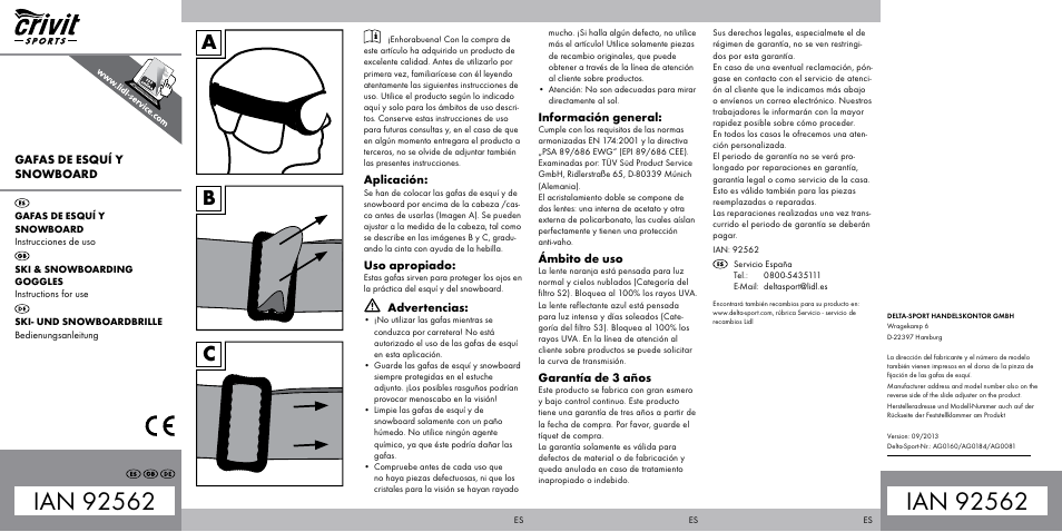 Crivit AG0160 User Manual | 2 pages