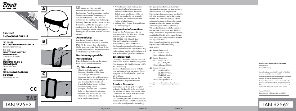 Crivit AG0160 User Manual | 2 pages