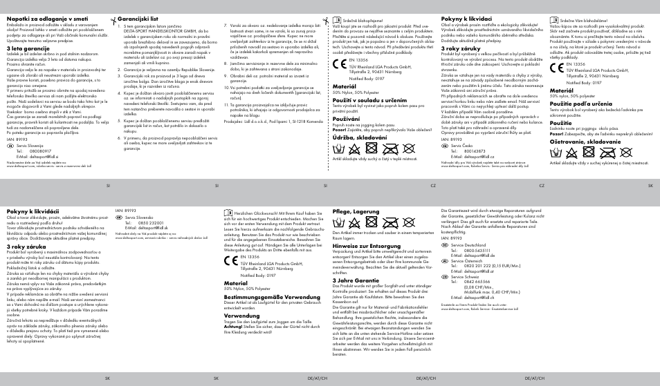 Crivit Running Belt \ Running Waistcoat User Manual | Page 2 / 2