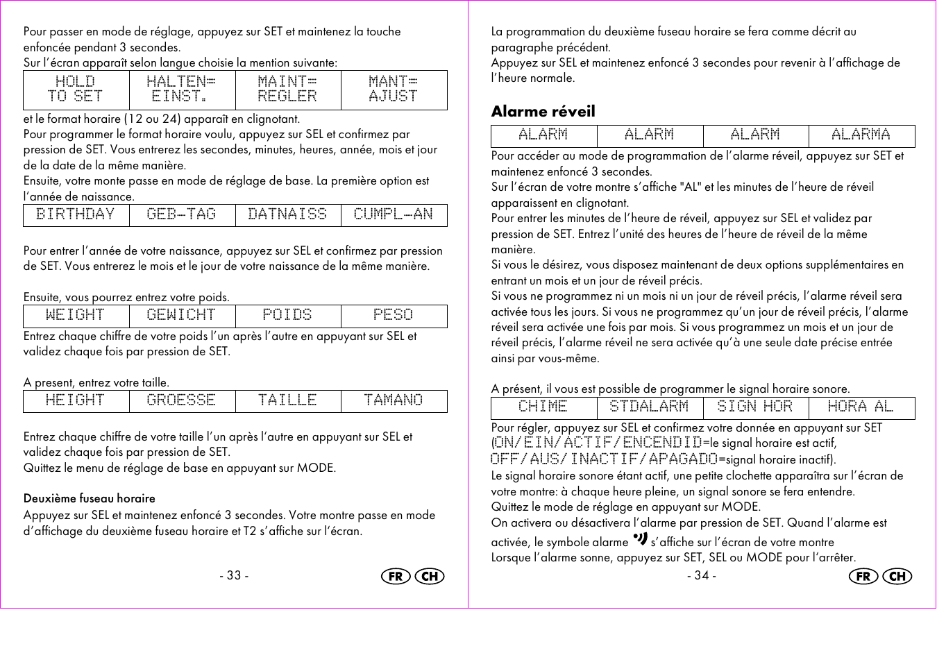 Alarme réveil | Crivit 1-LD3473 User Manual | Page 18 / 48