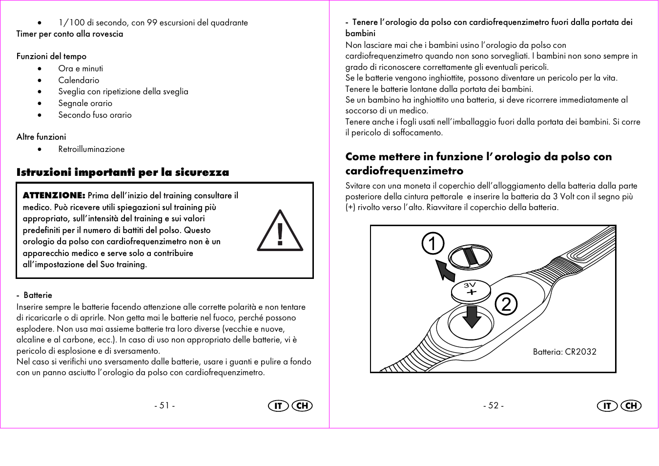 Istruzioni importanti per la sicurezza | Crivit 1-LD3473 User Manual | Page 27 / 48