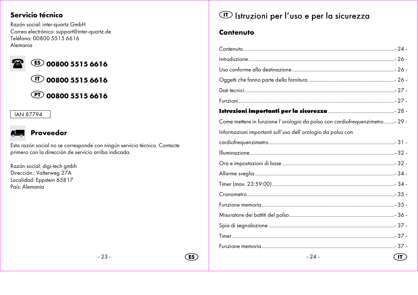 Istruzioni per l’uso e per la sicurezza | Crivit 1-LD3473 User Manual | Page 13 / 60