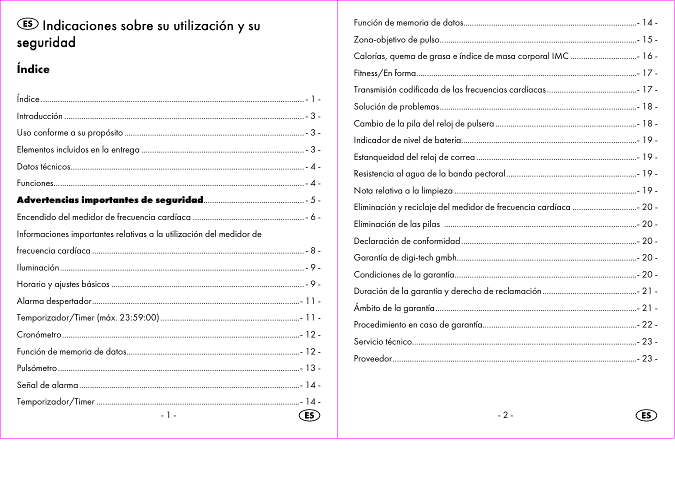 Indicaciones sobre su utilización y su | Crivit 1-LD3473 User Manual | Page 2 / 60