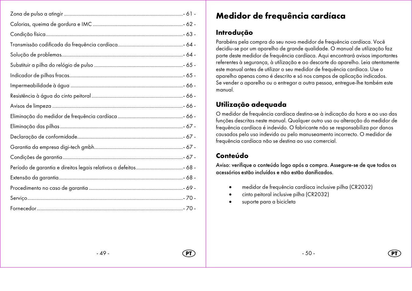 Medidor de frequência cardíaca | Crivit 1-LD3473 User Manual | Page 26 / 60