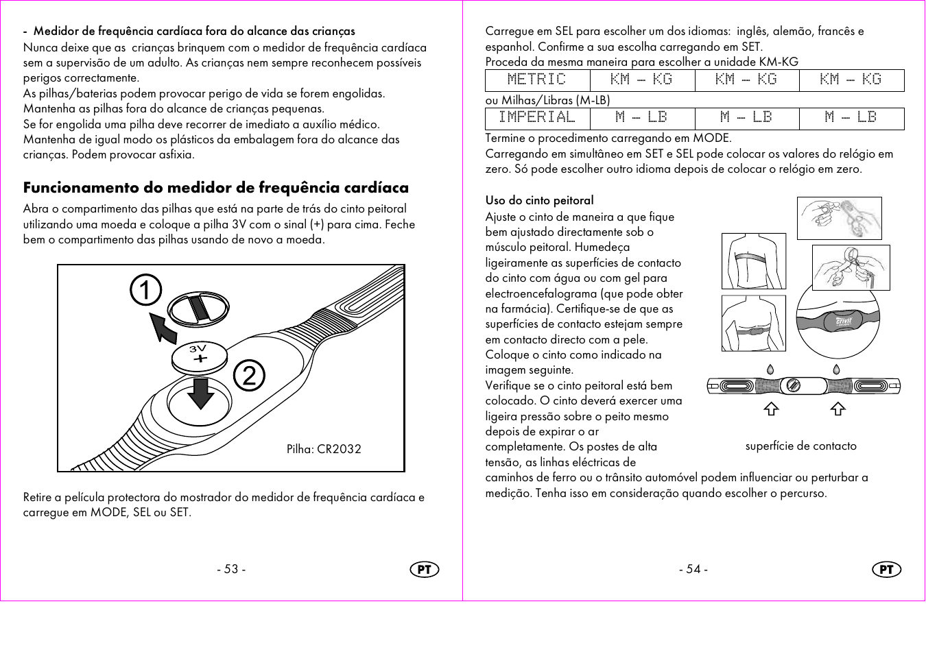 Funcionamento do medidor de frequência cardíaca | Crivit 1-LD3473 User Manual | Page 28 / 60