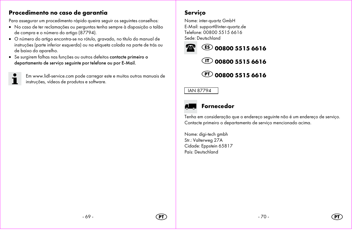 Crivit 1-LD3473 User Manual | Page 36 / 60