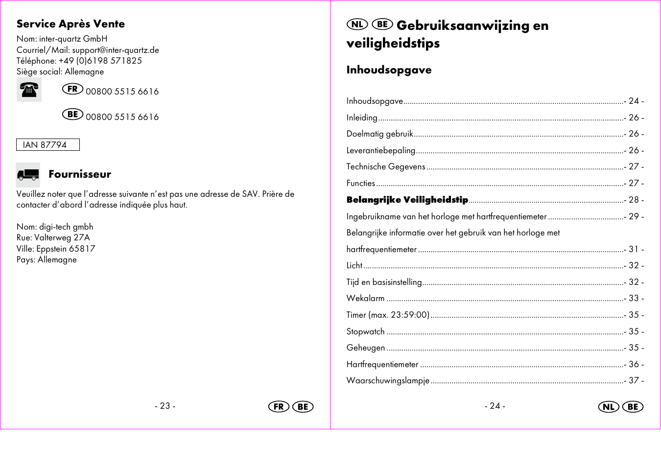 Gebruiksaanwijzing en veiligheidstips | Crivit 1-LD3473 User Manual | Page 13 / 48
