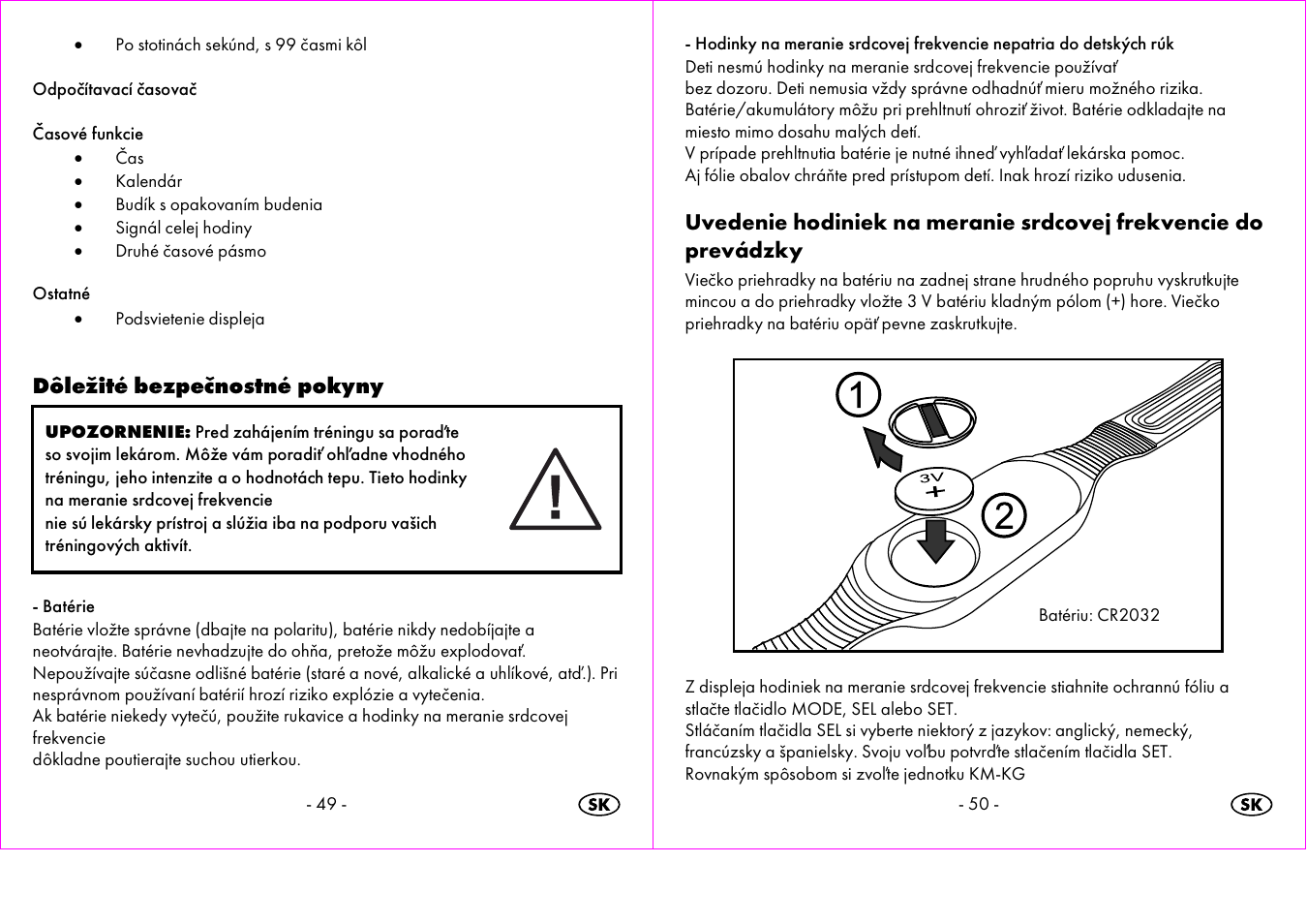 Dôležité bezpečnostné pokyny | Crivit 1-LD3473 User Manual | Page 26 / 47