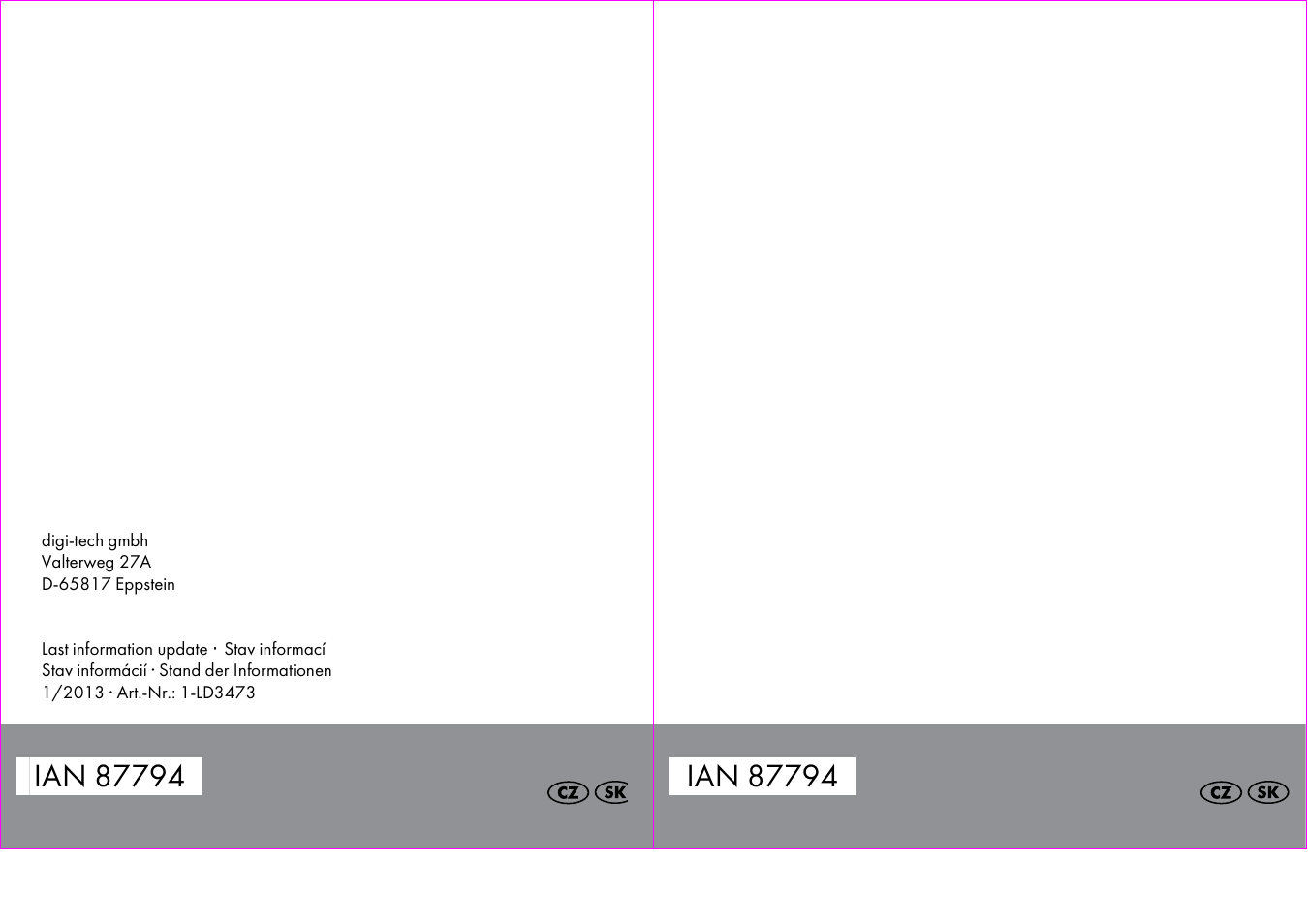 Crivit 1-LD3473 User Manual | Page 47 / 47