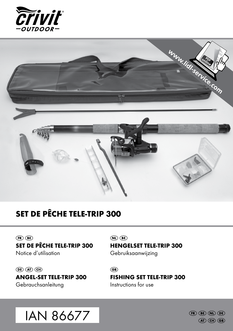 Crivit Tele-Trip 300 User Manual | 16 pages