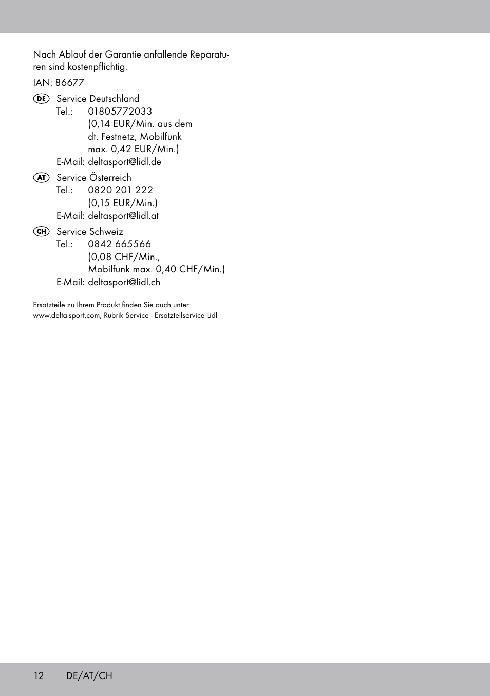 Crivit Tele-Trip 300 User Manual | Page 12 / 16