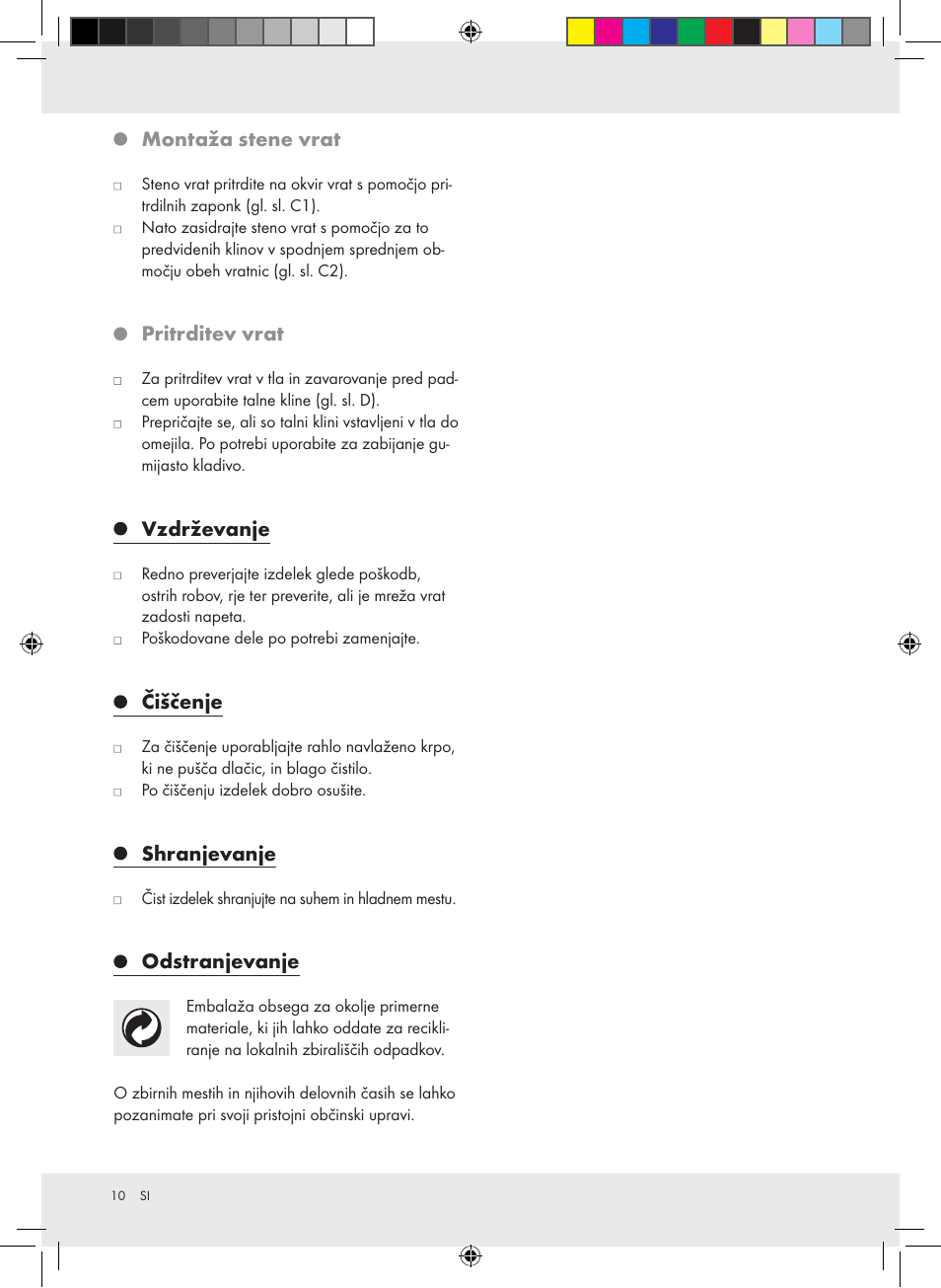 Crivit Football Goal Set User Manual | Page 10 / 19