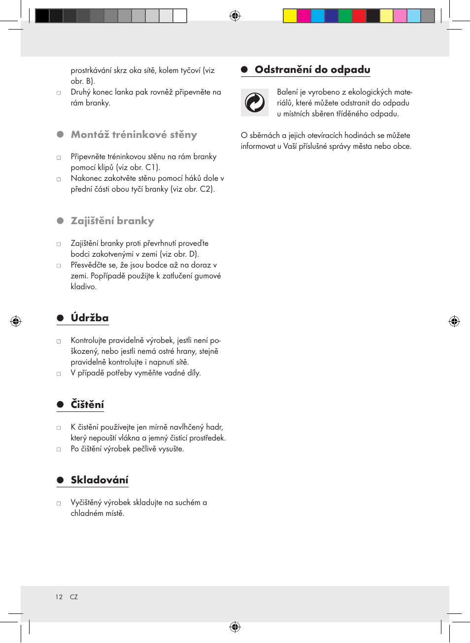 Crivit Football Goal Set User Manual | Page 12 / 19