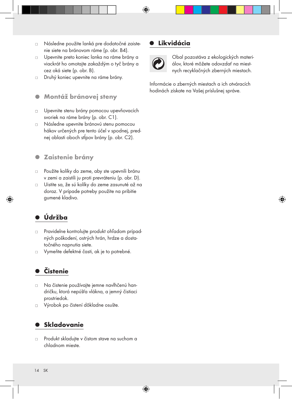 Crivit Football Goal Set User Manual | Page 14 / 19