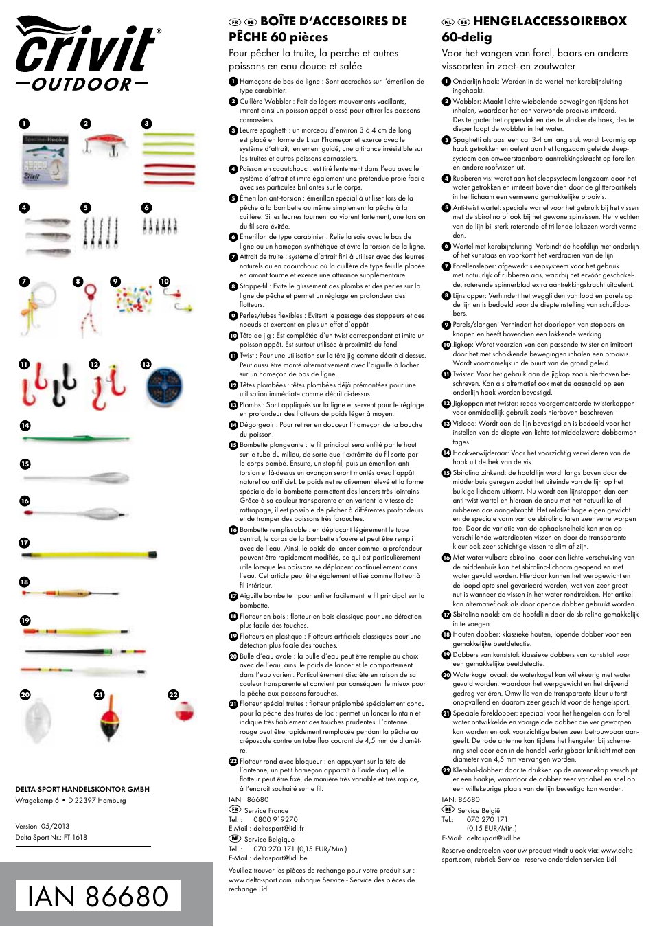 Crivit FT-1618 User Manual | 2 pages