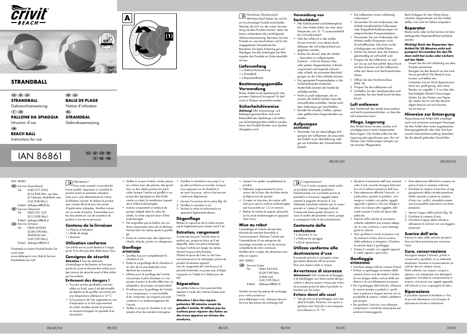 Crivit SB-1610 User Manual | 2 pages