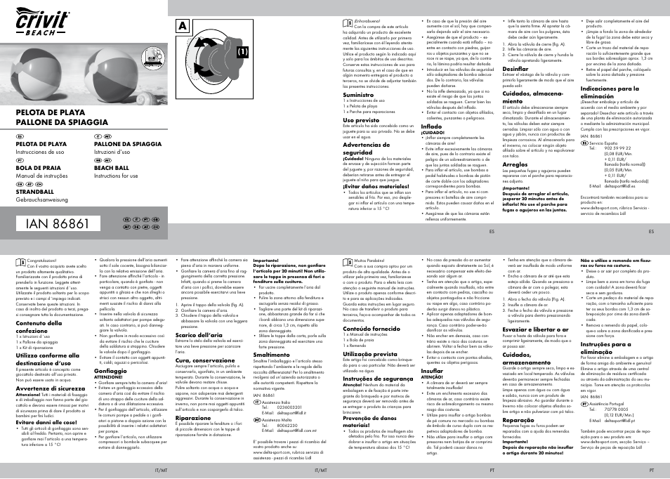 Crivit SB-1610 User Manual | 2 pages