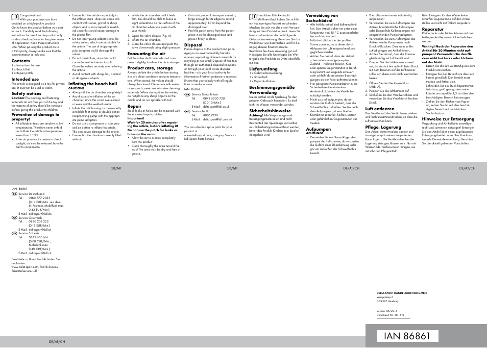 Crivit SB-1610 User Manual | Page 2 / 2