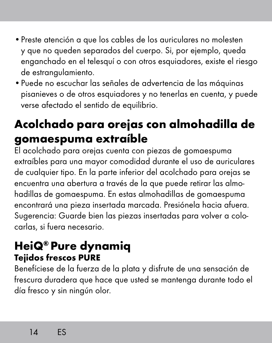Heiq, Pure dynamiq | Crivit ES-1656 User Manual | Page 12 / 58