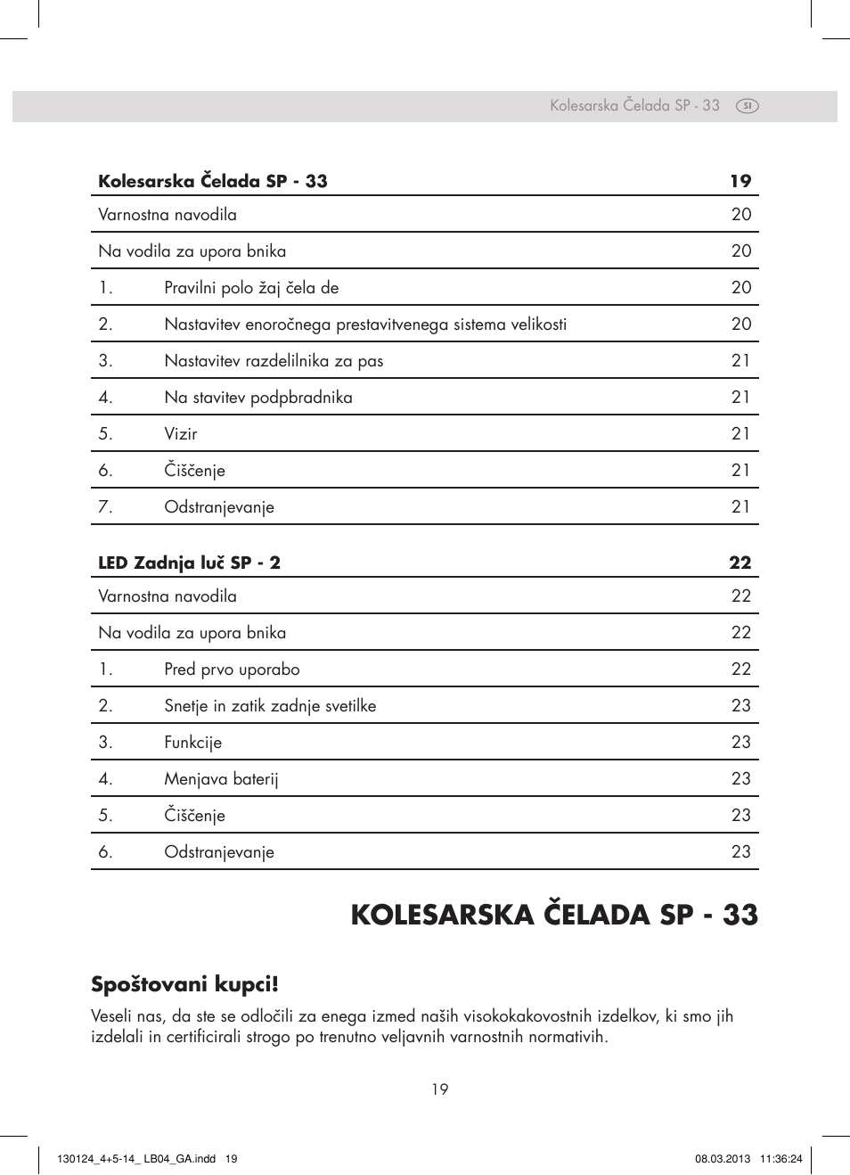 Kolesarska čelada sp - 33, Spoštovani kupci | Crivit SP - 33 User Manual | Page 17 / 42