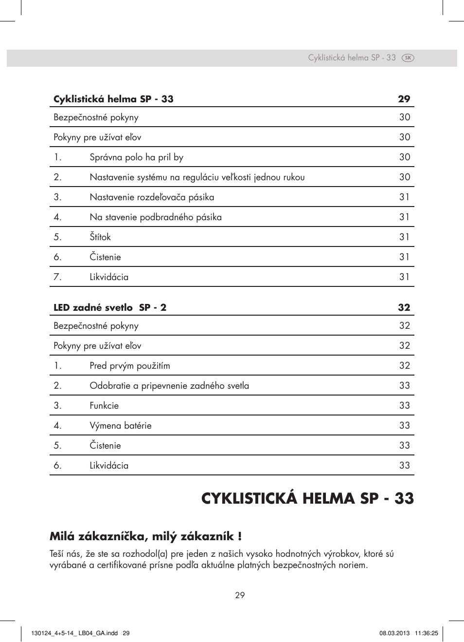 Cyklistická helma sp - 33, Milá zákazníčka, milý zákazník | Crivit SP - 33 User Manual | Page 27 / 42