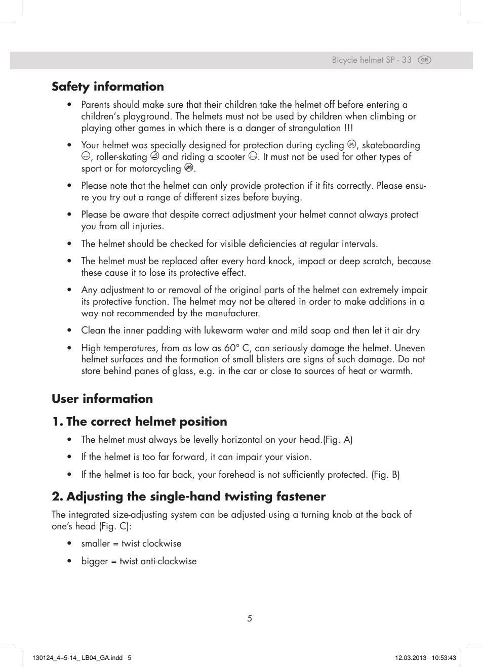 Crivit SP - 33 User Manual | Page 3 / 42