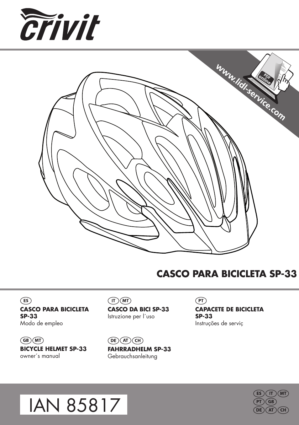 Crivit SP - 56 User Manual | 10 pages