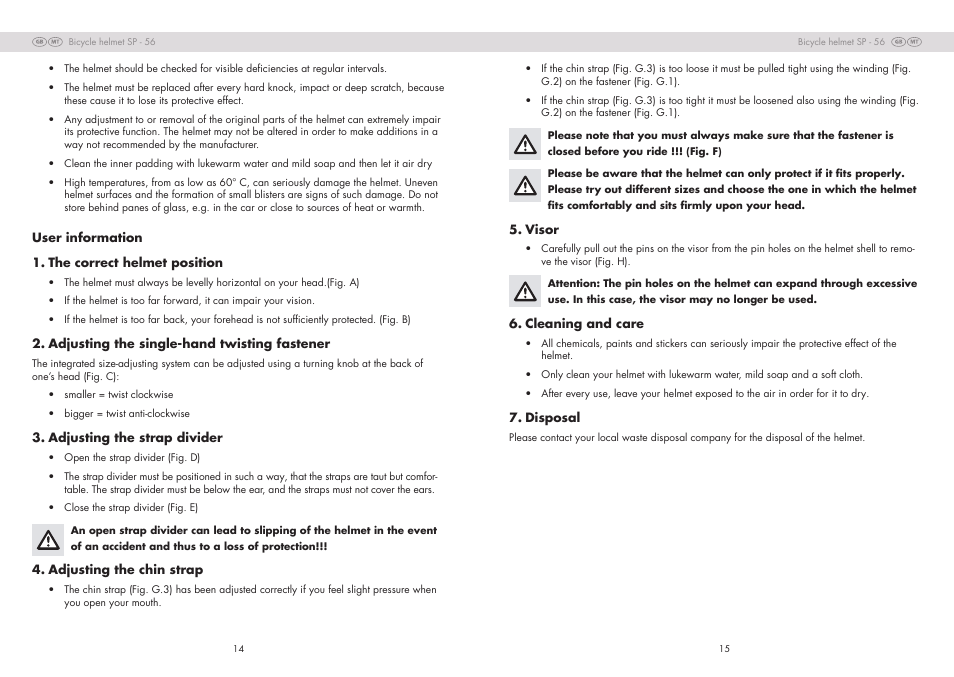 Crivit SP - 56 User Manual | Page 8 / 10