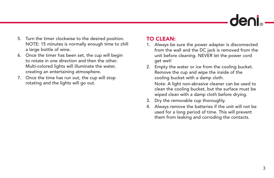 Deni 4910 User Manual | Page 4 / 5