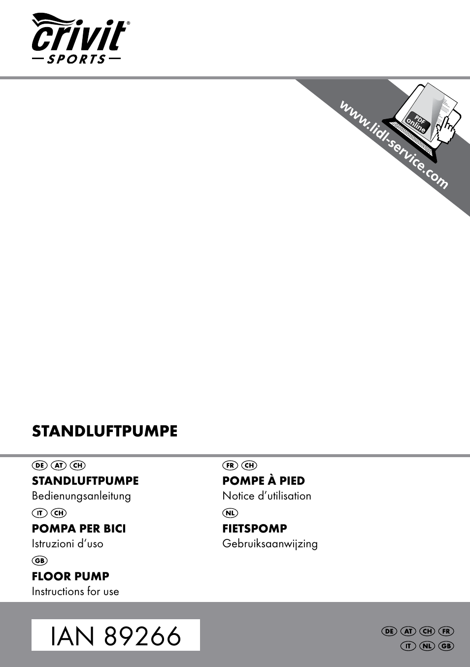 Crivit SP-1619 User Manual | 16 pages