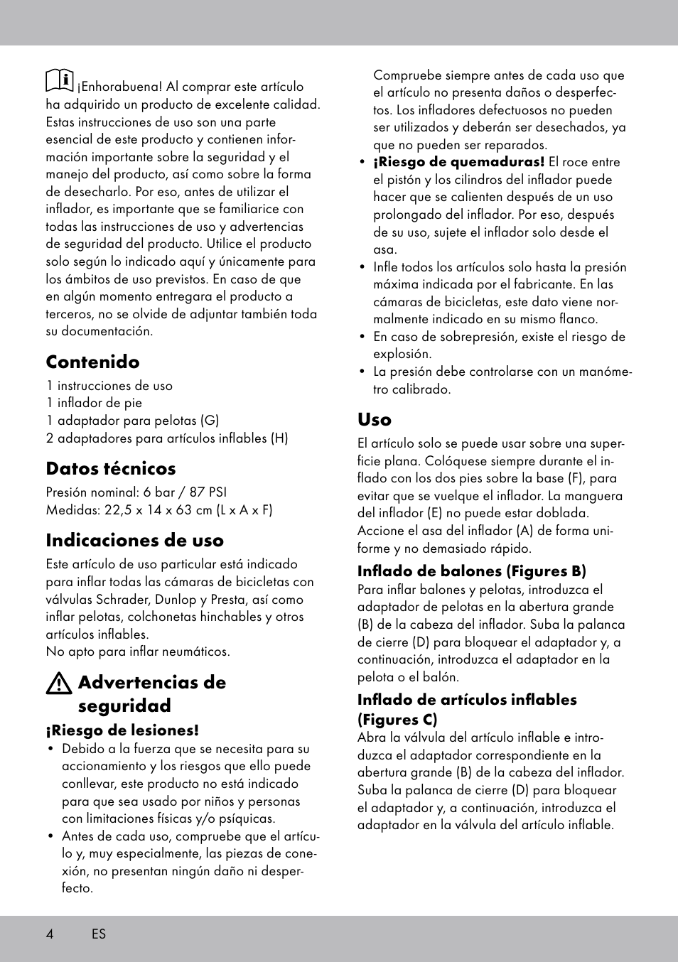 Crivit SP-1619 User Manual | Page 4 / 16