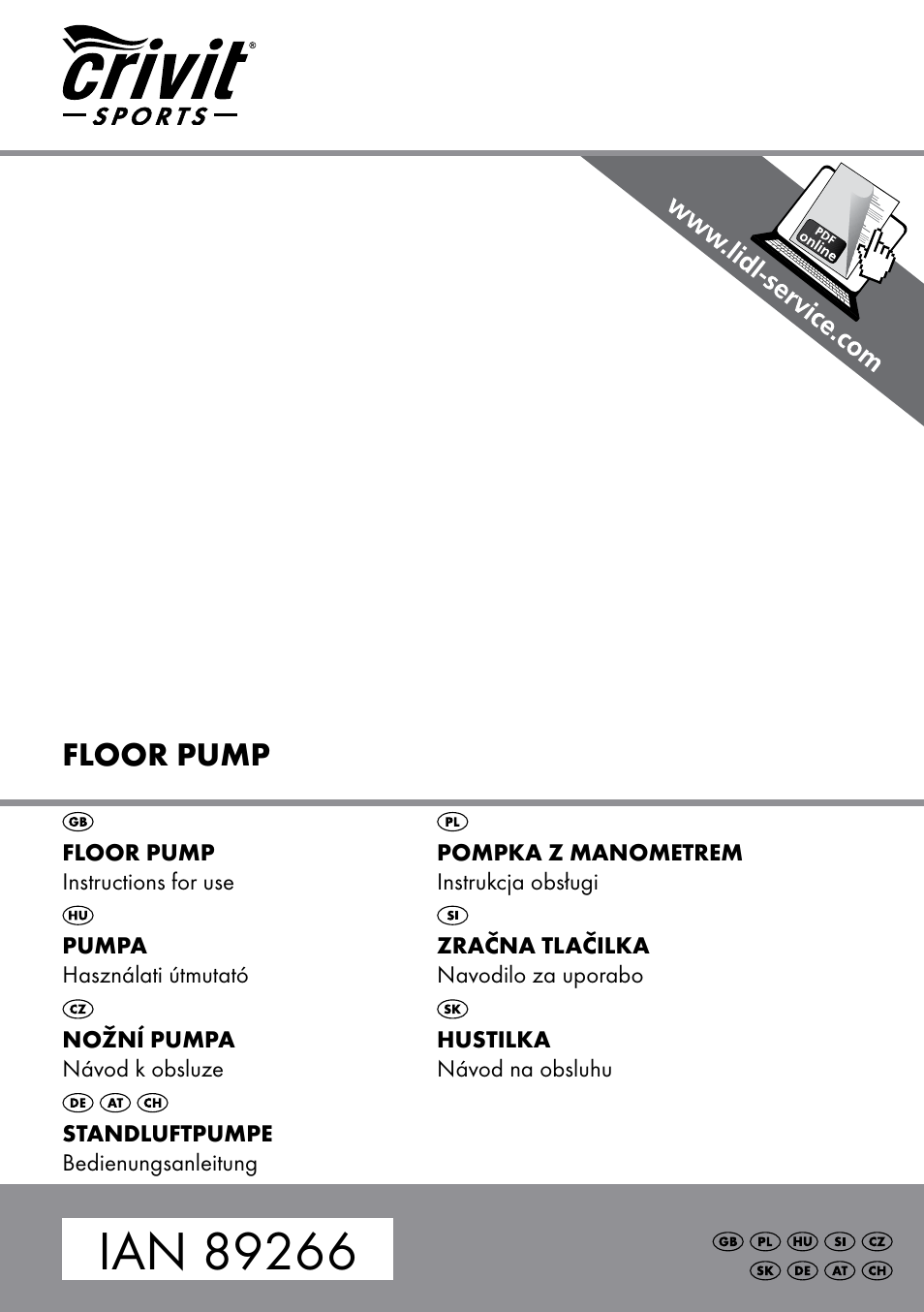 Crivit SP-1619 User Manual | 20 pages