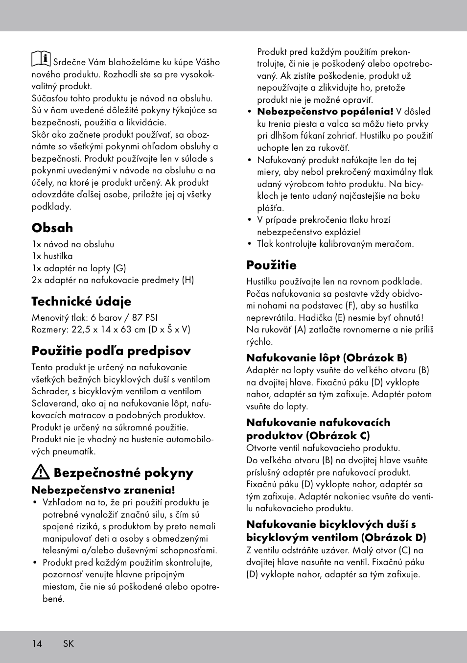 Crivit SP-1619 User Manual | Page 14 / 20