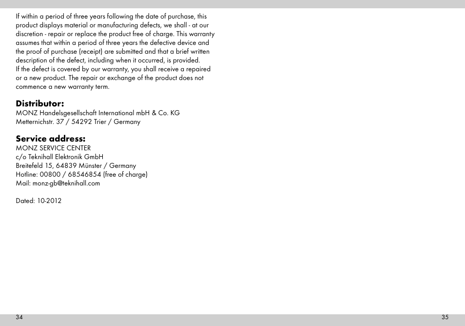 Distributor, Service address | Crivit Mini Foot Pump User Manual | Page 18 / 19
