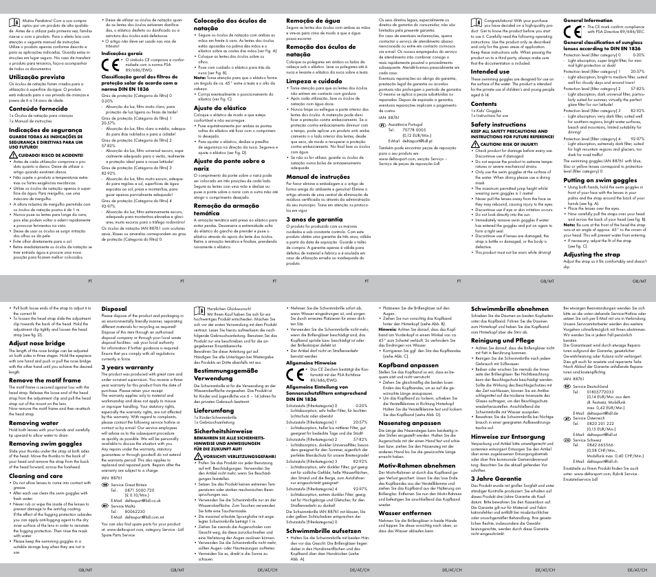 Crivit Kids' Goggles User Manual | Page 2 / 2