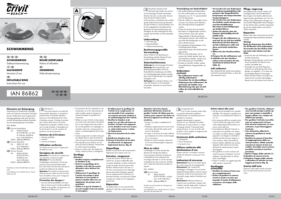 Crivit SR-1614 User Manual | 2 pages
