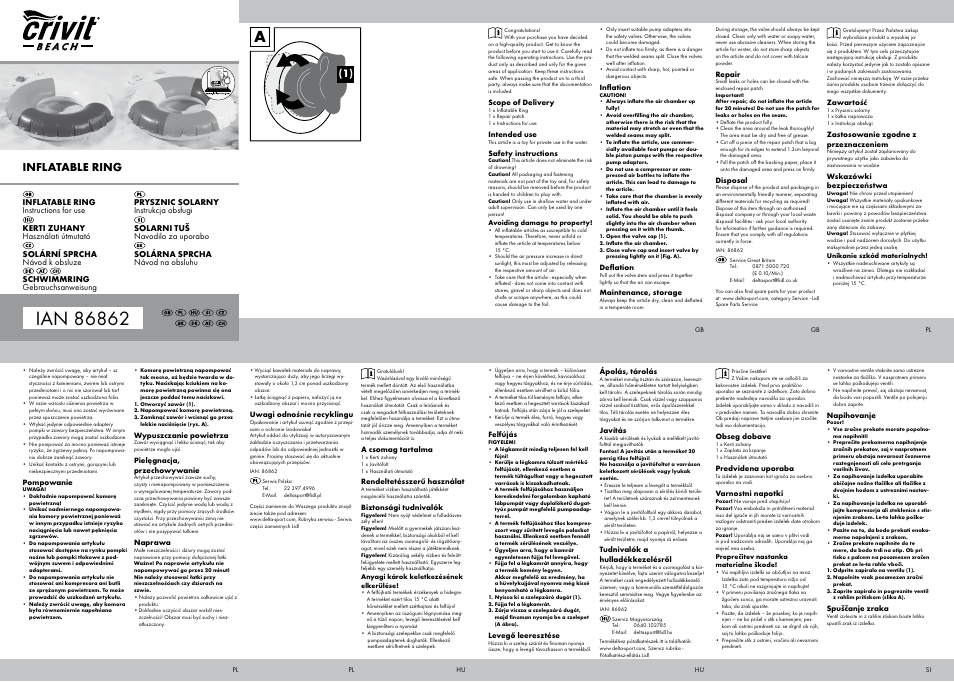 Crivit SR-1614 User Manual | 2 pages