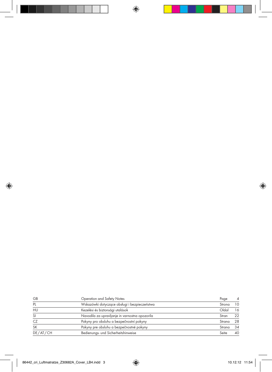Crivit Z30682A User Manual | Page 2 / 46