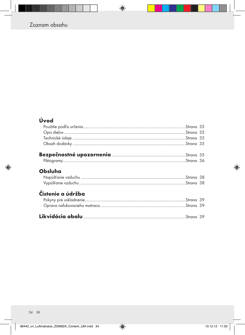 Crivit Z30682A User Manual | Page 34 / 46