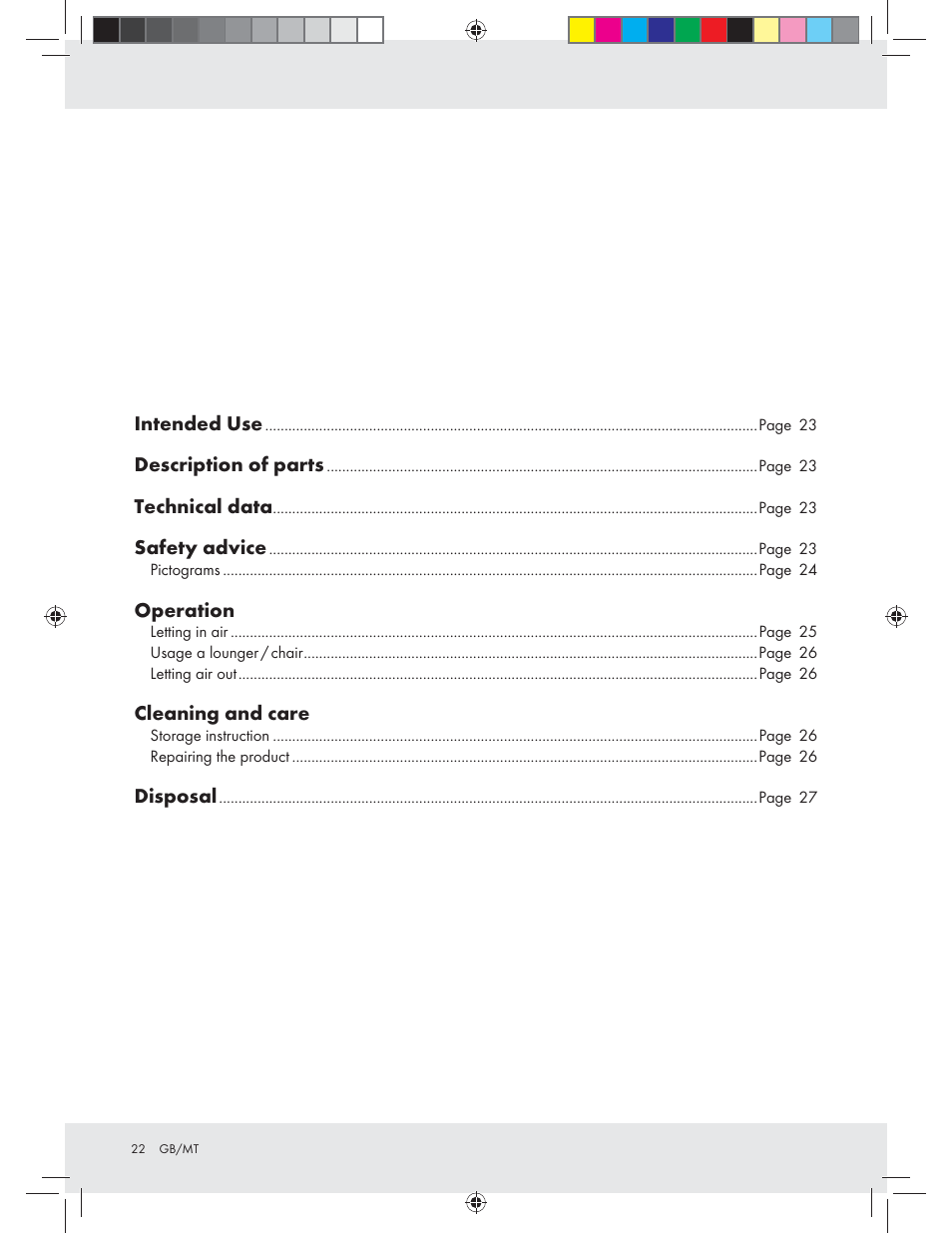 Crivit Z31426A_B User Manual | Page 22 / 34