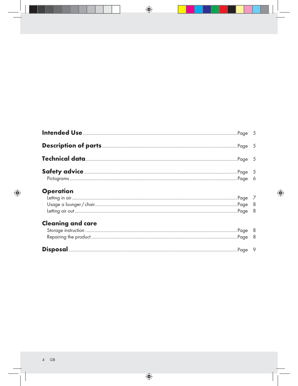 Crivit Z31426A_B User Manual | Page 4 / 46