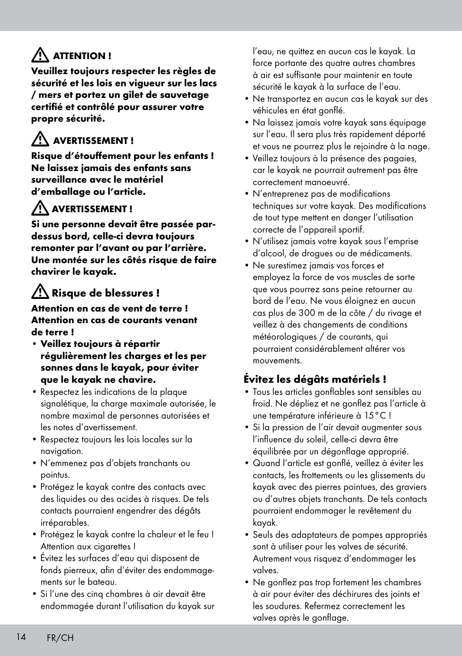 Crivit 2-PERSONEN-KAJAK User Manual | Page 12 / 38