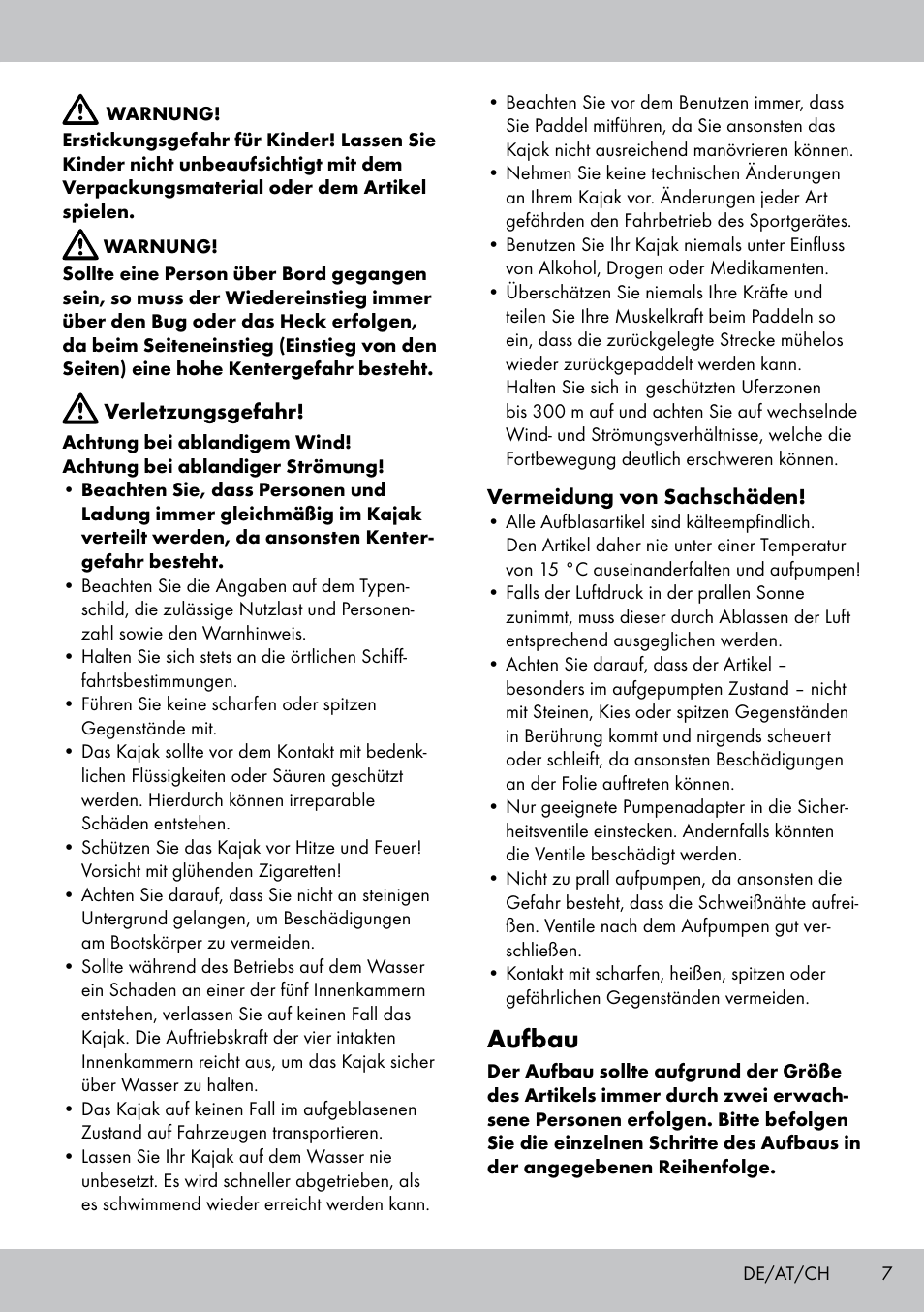 Aufbau | Crivit 2-PERSONEN-KAJAK User Manual | Page 5 / 38