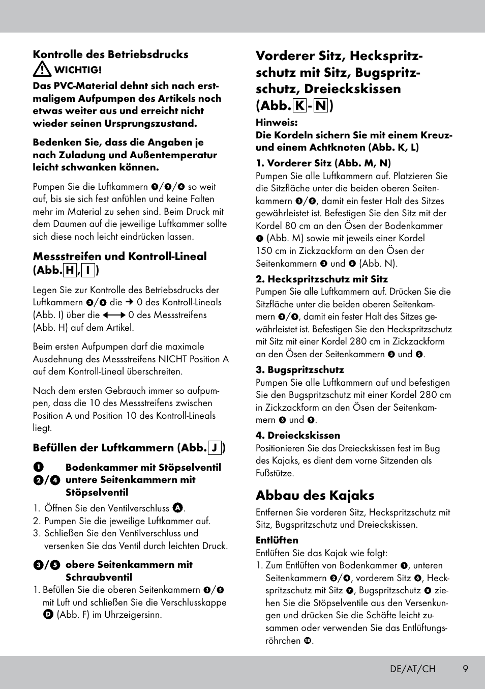 Abbau des kajaks | Crivit 2-PERSONEN-KAJAK User Manual | Page 7 / 38