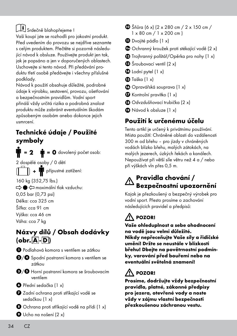 Crivit 2-PERSONEN-KAJAK User Manual | Page 32 / 54