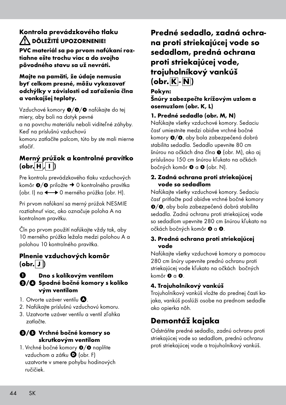 Demontáž kajaka | Crivit 2-PERSONEN-KAJAK User Manual | Page 42 / 54