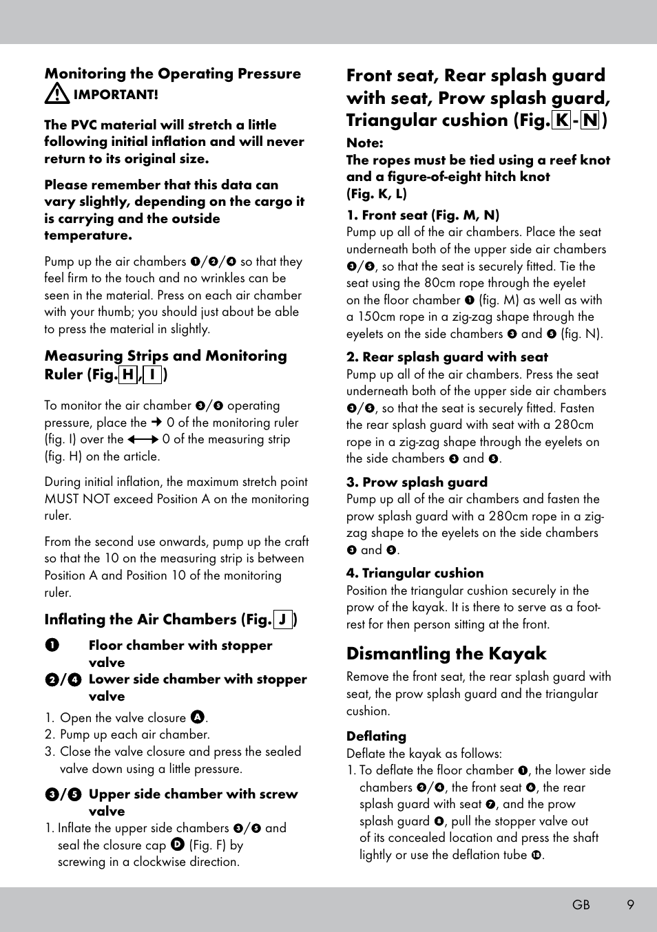 Dismantling the kayak | Crivit 2-PERSONEN-KAJAK User Manual | Page 7 / 54